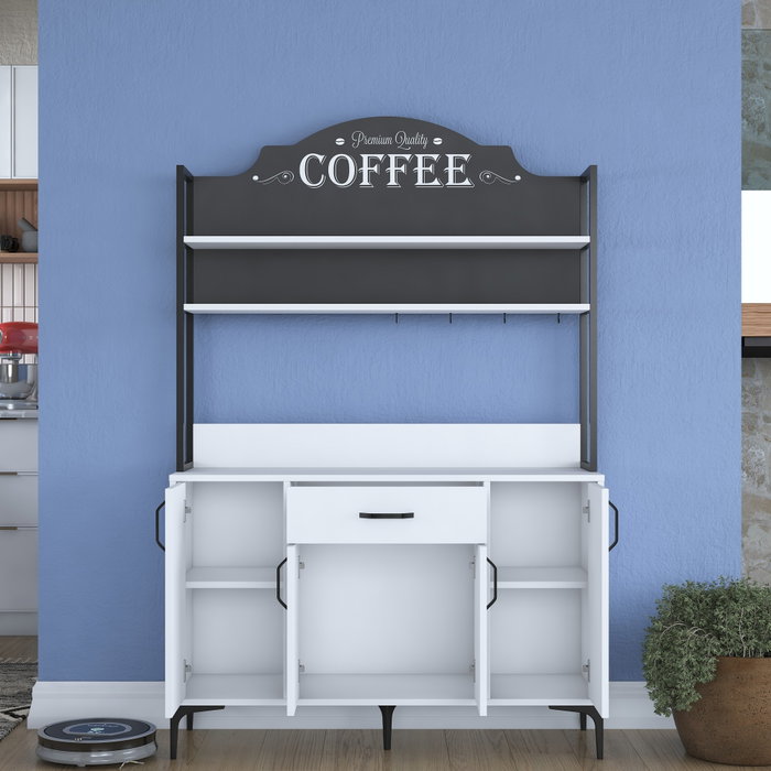 Hanah Home Armario Multiusos Blanco 120 cm Hanah Home Armario Multiusos Blanco 120 cm